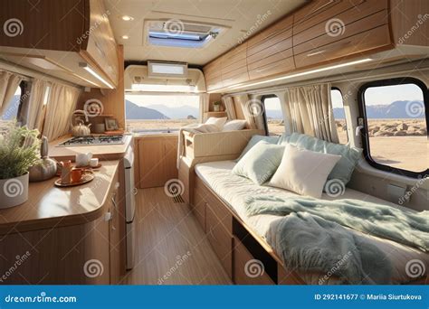 Cozy Interior in Mobile Home Trailer Holiday Vehicle Caravan Campervan ...