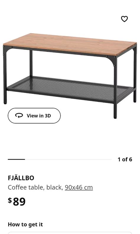 IKEA Coffee Table Fjallbo, Furniture & Home Living, Furniture, Tables ...