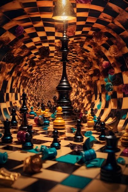 Premium AI Image | chess board art