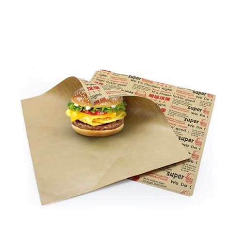 Custom Burger Wrapping Paper | Wholesale | TrustPrints