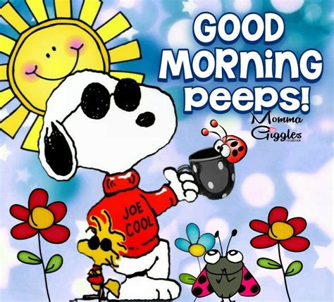 Snoopy Good Morning Peeps Pictures, Photos, and Images for Facebook ...