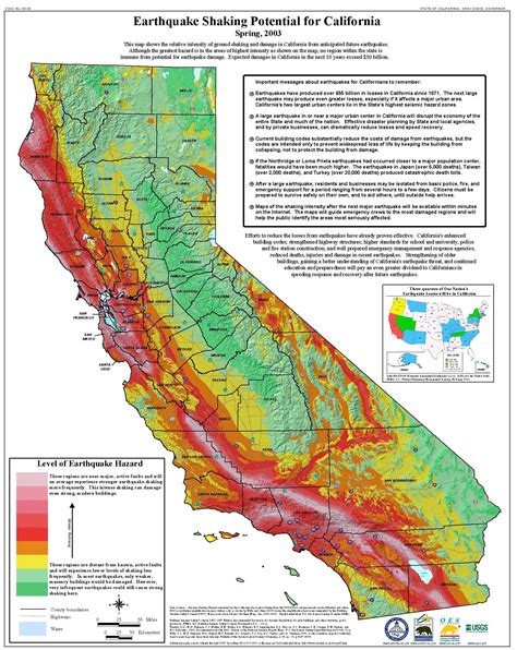 Earthquake Risk Across California : r/California