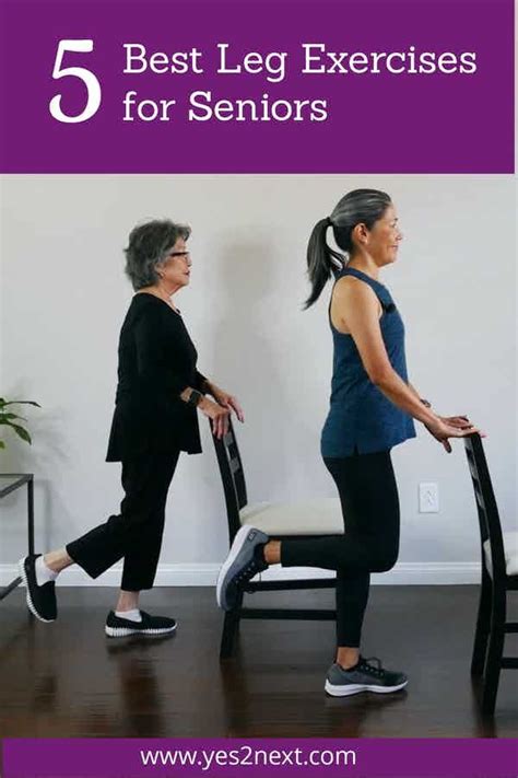 5 Best Leg Exercises for Seniors | yes2next.com | Senior fitness, Leg ...