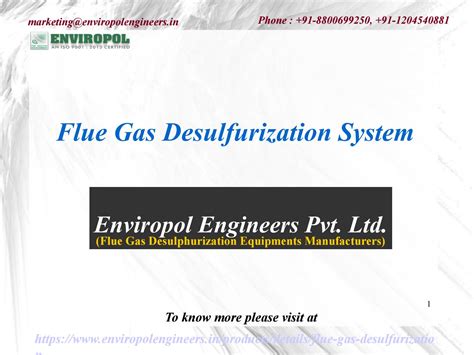 Flue Gas Desulfurization System by Enviropol Engineers - Issuu