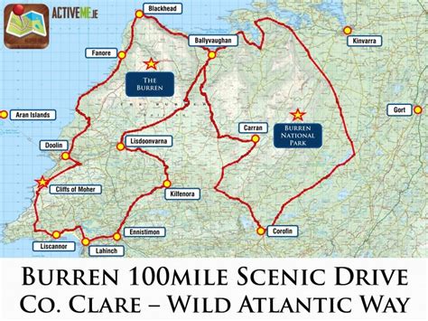 Burren 100 mile Scenic Loop Drive, Co. Clare, Wild Atlantic Way ...