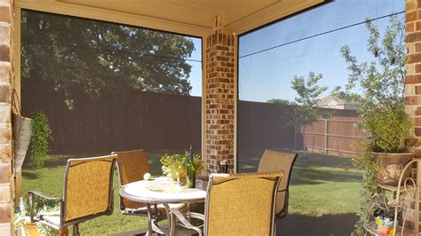 Patio Roll Away Shades - Longhorn Solar Screens - Retractable Screens