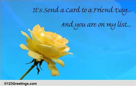 I Cherish Your Friendship... Free Send a Card to a Friend Day eCards ...