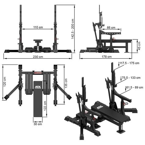 ATX Competition Powerlifting Combo Rack | Bancos de pesas, Press de ...