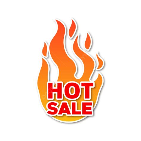 Hot Sale Tag With Fire Logo Design Vector, Hot Sale Tag, Hot Sale, Fire ...