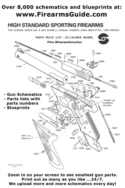 Over 15,000 printable gun schematics (diagrams) and blueprints for ...