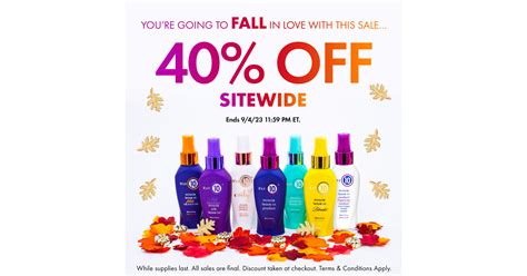 It's A 10® Haircare, Be a 10 Cosmetics™, and Ex10sions® Announce 40% ...