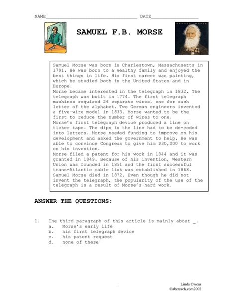 Samuel Morse Biography