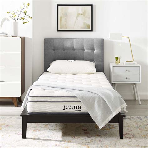 Jenna 8" Narrow Twin Innerspring Mattress In White - Hyme Furniture