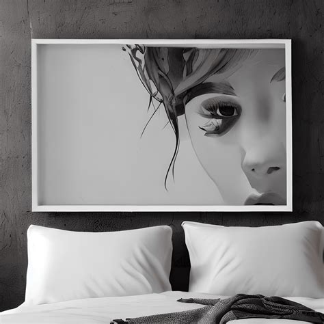 Wall Art Mockup for Bedroom · Creative Fabrica