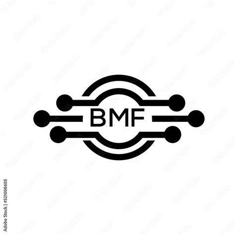 BMF letter logo. BMF best white background vector image. BMF Monogram ...