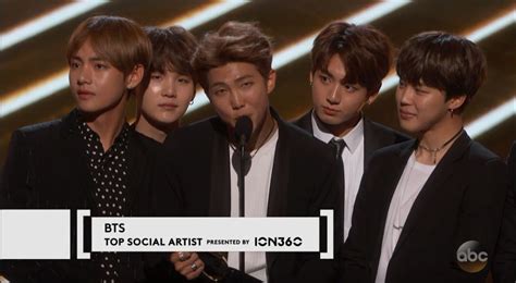 BTS Wins "Top Social Media Artist Award" at the Billboard Music Awards ...