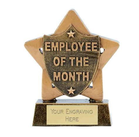 Employee of the Month Award Trophy Personalized Engraving - Etsy