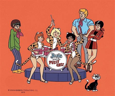 "JOSIE AND THE PUSSYCATS" PUBLICITY TITLE CEL (Hanna-Barbera, 1970 ...