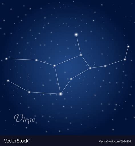 Virgo Star Constellation Svg