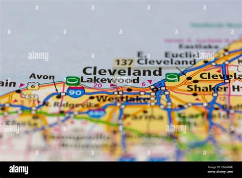 Lakewood ohio on a map hi-res stock photography and images - Alamy