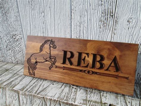 Personalized Horse Ranch Sign, Custom Horse Stable Sign, F107