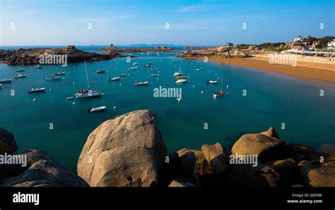 Beaches at the Cote Granit Rose Stock Photo - Alamy