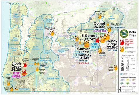 Current Fire Map Oregon - World Map Gray