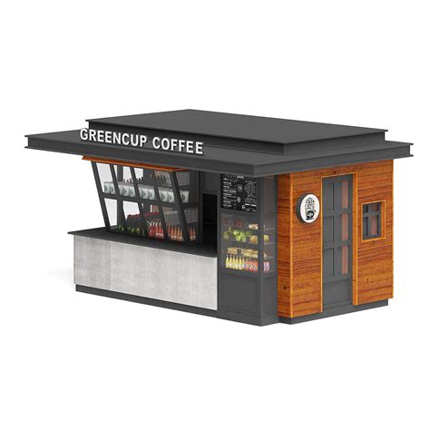 Coffee Kiosk - 3D Model by cgaxis