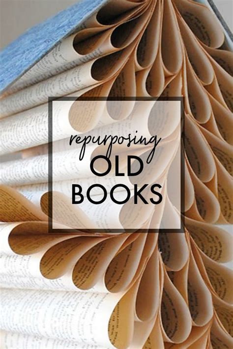 Repurposing old books | Book page crafts, Magazine crafts, Book art ...