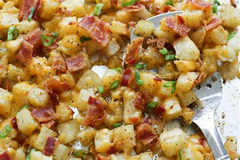 Crispy Cheese Bacon Potatoes