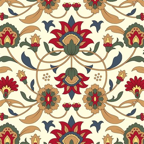 Free Vector | Persian carpet pattern desing