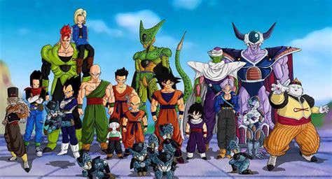 Download The Dragon Ball Z Kai Team Uniting Wallpaper | Wallpapers.com