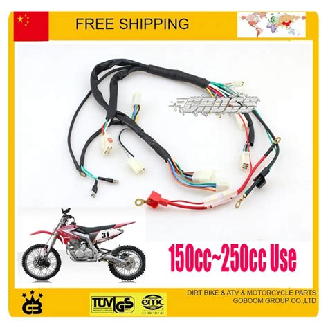 motorcycle 150cc 200c 250cc dirt bike pit parts electric cable assy ...