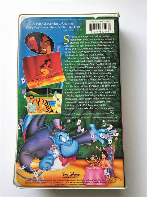 Walt Disney BLACK DIAMOND Classic--ALADDIN (VHS) 1992 - VHS Tapes