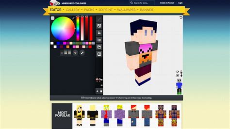 Skins and Skin Editor for Minecraft | GPORTAL