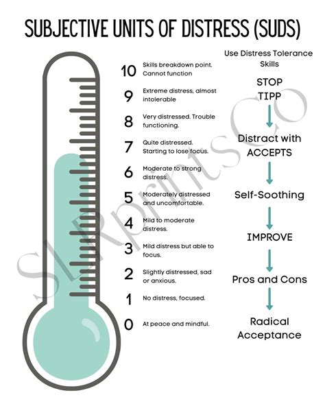 Unidades subjetivas de angustia, SUDS, póster de habilidades y PDF ...