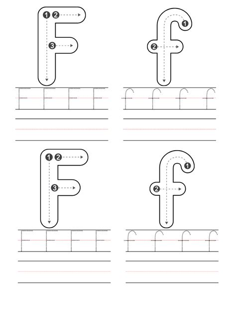 Free Preschool Letter F Worksheets Printable PDF