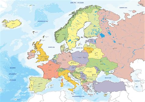 Map Of European Countries 2024 - Norry Antonina