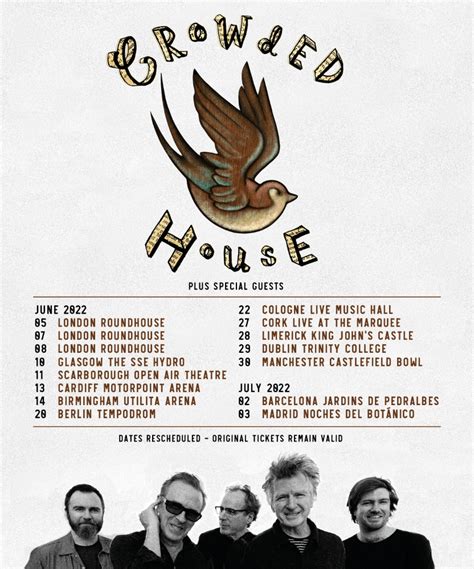 Crowded House - European Tour 2022 - 13 June 2022 - Motorpoint Arena ...