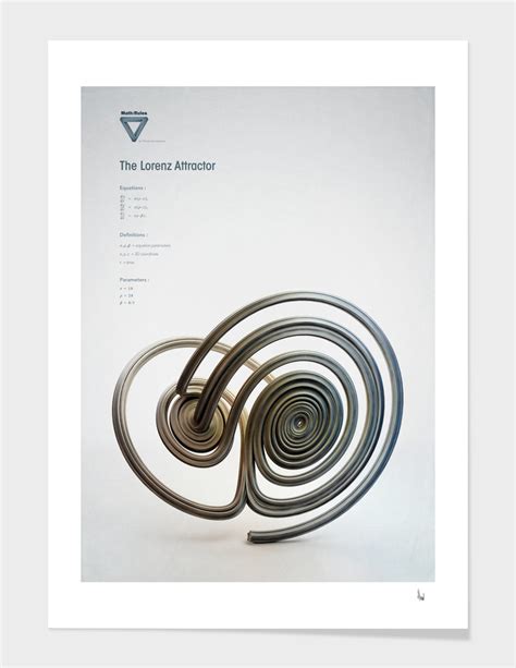 «The Lorenz Attractor» Art Print by Chaotic Atmospheres | Curioos