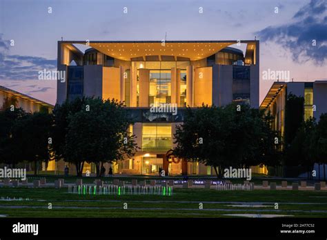 The German Chancellery (Bundeskanzleramt, Federal Chancellery) building ...