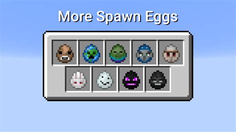 More Spawn Eggs Minecraft Data Pack