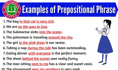 20 Examples of Prepositional Phrase » Onlymyenglish.com