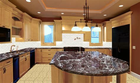 Red Granite Kitchen Countertops, Red Granite Counter Tops for Kitchen