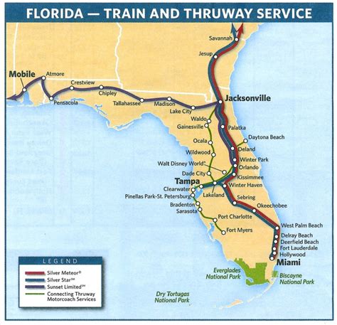 The Amtrak System Map : Mapporn - Amtrak Florida Route Map - Printable Maps