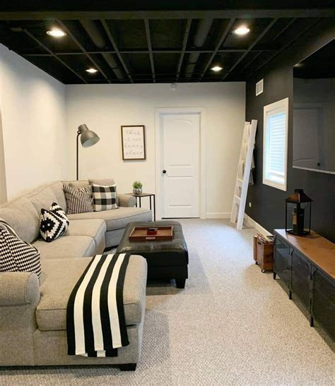 Smart Design Solutions for Low Basement Ceilings | Basement living ...