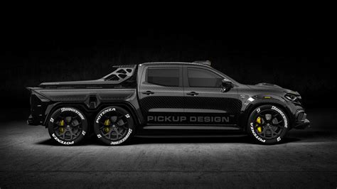 This 6-Wheeled Mercedes-Benz X Class Pickup Truck Mod Is Simply Outrageous