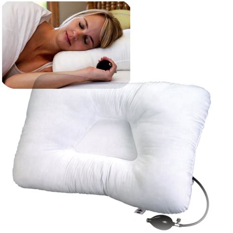 Inflatable Neck Pillow Increases Control Comfort & Relief