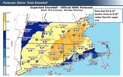 Projected snowfall totals increase for parts of Massachusetts as winter ...