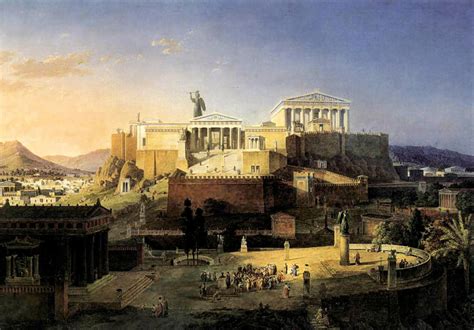 Acropolis Of Athens Painting by Leo von Klenze